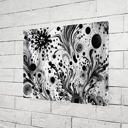 Холст прямоугольный Абстрактный паттерн из клякс - нейроарт фантазия, цвет: 3D-принт — фото 2