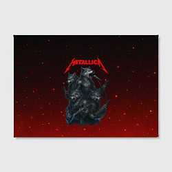 Холст прямоугольный Metallica в виде волков, цвет: 3D-принт — фото 2