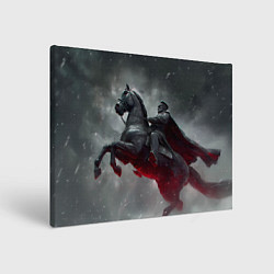 Картина прямоугольная Всадник в плаще на коне