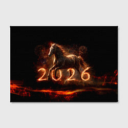 Холст прямоугольный Огненная лошадь 2026, цвет: 3D-принт — фото 2