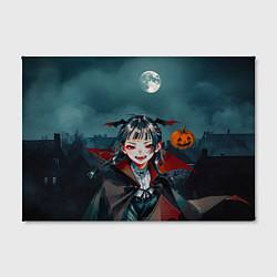 Холст прямоугольный Вампирша МаоМао - Монолог Фармацевта аниме Хэллоуи, цвет: 3D-принт — фото 2
