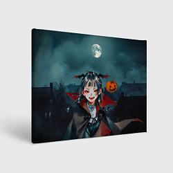 Холст прямоугольный Вампирша МаоМао - Монолог Фармацевта аниме Хэллоуи, цвет: 3D-принт