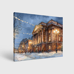 Картина прямоугольная Новогодний Санкт-Петербург