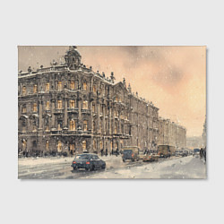 Холст прямоугольный Зима в Санкт-Петербурге, цвет: 3D-принт — фото 2