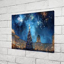 Холст прямоугольный Новый год Санкт-Петербург, цвет: 3D-принт — фото 2