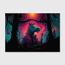 Холст прямоугольный Лошадь рок стиль, цвет: 3D-принт — фото 2