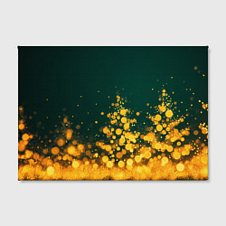 Холст прямоугольный Новогодние елочки из боке, цвет: 3D-принт — фото 2