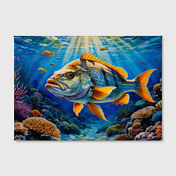 Холст прямоугольный Подводная симфония, цвет: 3D-принт — фото 2