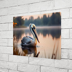 Холст прямоугольный Пеликан на рассвете, цвет: 3D-принт — фото 2