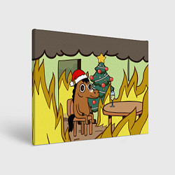 Картина прямоугольная Конь среди огня - this is fine