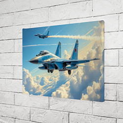 Холст прямоугольный Истребители в небесной лазури, цвет: 3D-принт — фото 2