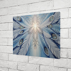 Холст прямоугольный Ледяной перьевой орнамент со светом, цвет: 3D-принт — фото 2