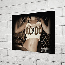 Холст прямоугольный AC/DC Girl, цвет: 3D-принт — фото 2