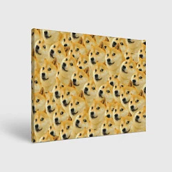 Холст прямоугольный Doge, цвет: 3D-принт