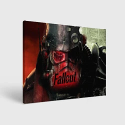 Холст прямоугольный Fallout Red, цвет: 3D-принт