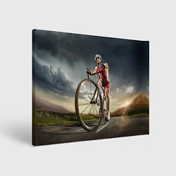 Картина прямоугольная Велогонщик