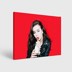 Холст прямоугольный Charli XCX, цвет: 3D-принт