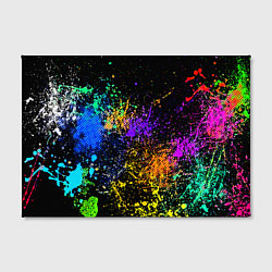 Холст прямоугольный Брызги красок, цвет: 3D-принт — фото 2