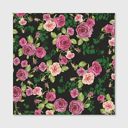 Холст квадратный Кусты из роз, цвет: 3D-принт — фото 2