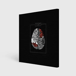 Картина квадратная Twenty one pilots: brain