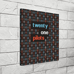 Холст квадратный Twenty One Pilots, цвет: 3D-принт — фото 2