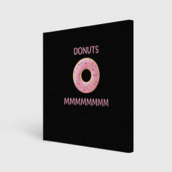 Холст квадратный Donuts, цвет: 3D-принт