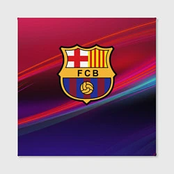 Холст квадратный ФК Барселона, цвет: 3D-принт — фото 2