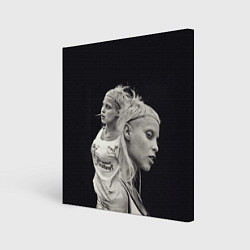 Холст квадратный Die Antwoord: Black Girl, цвет: 3D-принт