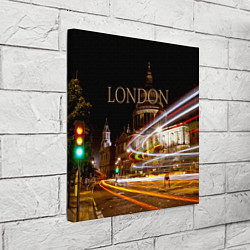 Холст квадратный Улицы Лондона, цвет: 3D-принт — фото 2