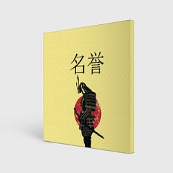 Картина квадратная Японский самурай (честь)