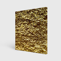 Холст квадратный Золотой, цвет: 3D-принт