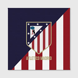 Холст квадратный FC Atletico Madrid, цвет: 3D-принт — фото 2