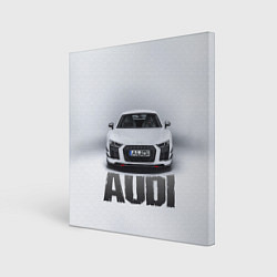 Картина квадратная Audi серебро