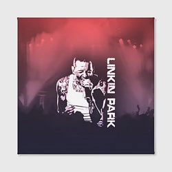 Холст квадратный Linkin Park Честер, цвет: 3D-принт — фото 2