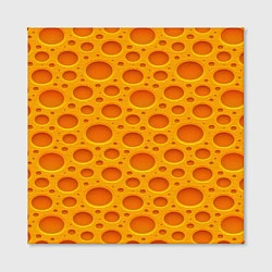 Холст квадратный Сыр, цвет: 3D-принт — фото 2