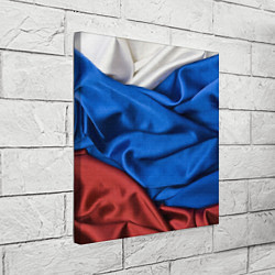 Холст квадратный Российский Триколор, цвет: 3D-принт — фото 2