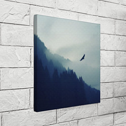 Холст квадратный Орел над Лесом, цвет: 3D-принт — фото 2