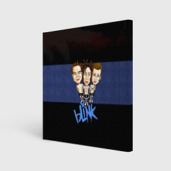 Холст квадратный Группа Blink-182, цвет: 3D-принт