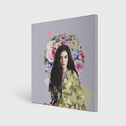 Холст квадратный Lorde Floral, цвет: 3D-принт