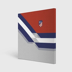 Холст квадратный Atletico FC: Grey style, цвет: 3D-принт