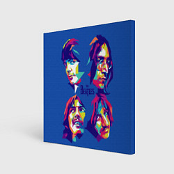 Холст квадратный The Beatles: Faces, цвет: 3D-принт