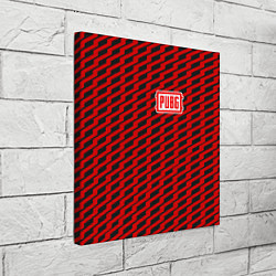 Холст квадратный PUBG: Red Line, цвет: 3D-принт — фото 2