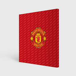 Холст квадратный FC Manchester United: Creative, цвет: 3D-принт