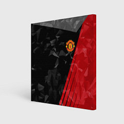 Холст квадратный FC Manchester United: Abstract, цвет: 3D-принт