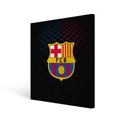 Холст квадратный FC Barcelona Lines цвета 3D-принт — фото 1