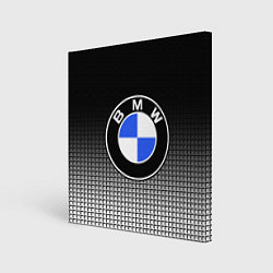 Холст квадратный BMW 2018 Black and White IV, цвет: 3D-принт
