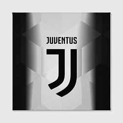 Холст квадратный FC Juventus: Silver Original, цвет: 3D-принт — фото 2