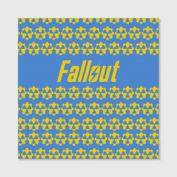 Холст квадратный Fallout: Danger Radiation, цвет: 3D-принт — фото 2