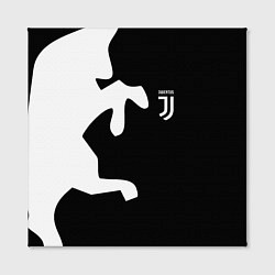 Холст квадратный FC Juventus Bull, цвет: 3D-принт — фото 2