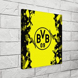 Холст квадратный FC Borussia Dortmund: Yellow & Black, цвет: 3D-принт — фото 2